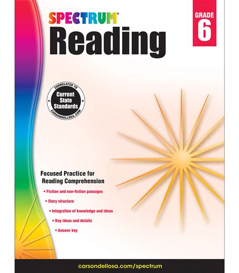 Answer Key. . 6th grade spectrum reading pdf